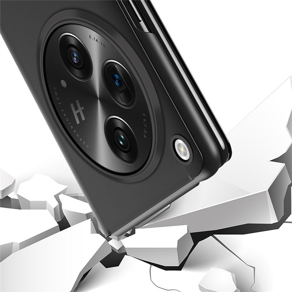 For-OnePlus-Open-/-Oppo-Find-N3-5G-Case-View-Window-Leather-Stand-Phone-Cover-Black