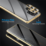 For-Samsung-Galaxy-S24-Ultra-Case-Anti-Spy-Double-Sided-Tempered-Glass-Magnetic-Phone-Cover-Black