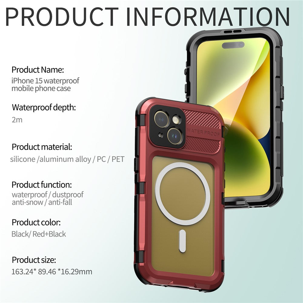 SHELLBOX-M-Series-Metal-IP68-Diving-Case-for-iPhone-15-Waterproof-Case-Compatible-with-MagSafe-Black