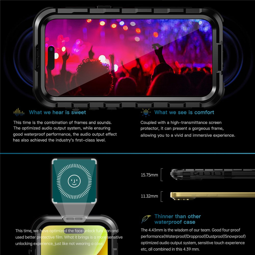 SHELLBOX-M-Series-Metal-IP68-Diving-Case-for-iPhone-15-Waterproof-Case-Compatible-with-MagSafe-Black