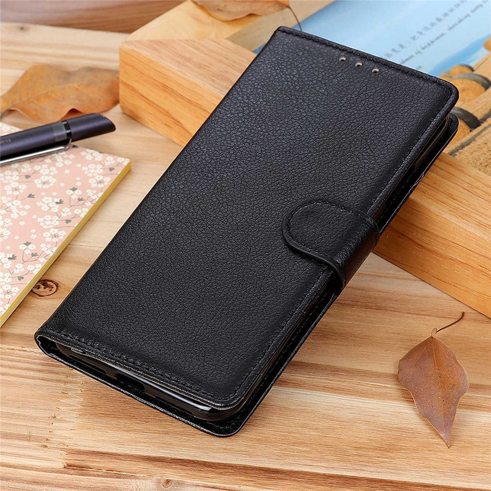 For-Samsung-Galaxy-Xcover7-Leather-Case-Classic-Lychee-Texture-Phone-Wallet-Cover-Black