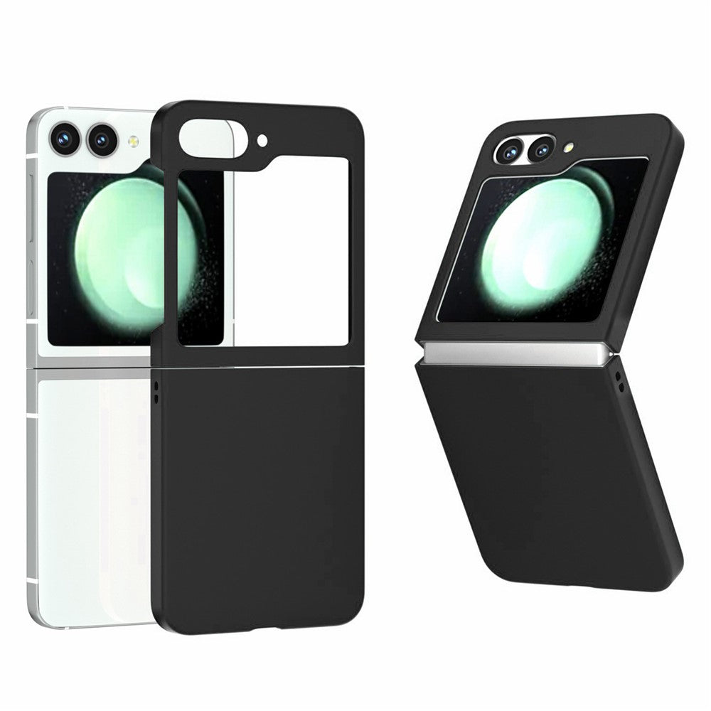For-Samsung-Galaxy-Z-Flip7-FE-5G-/-Z-Flip6-5G-Case-Skin-feel-Hard-PC-Protective-Phone-Cover-Black