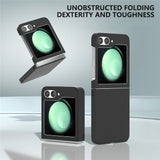 For-Samsung-Galaxy-Z-Flip7-FE-5G-/-Z-Flip6-5G-Case-Skin-feel-Hard-PC-Protective-Phone-Cover-Black