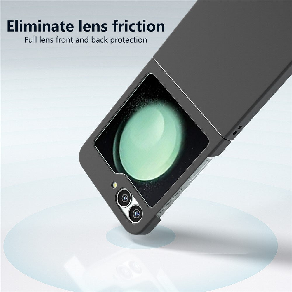 For-Samsung-Galaxy-Z-Flip7-FE-5G-/-Z-Flip6-5G-Case-Skin-feel-Hard-PC-Protective-Phone-Cover-Black