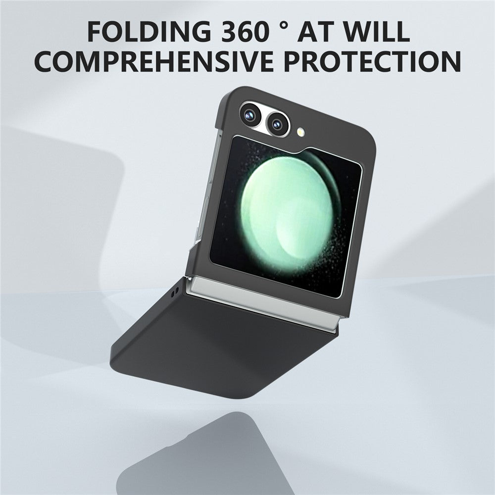 For-Samsung-Galaxy-Z-Flip7-FE-5G-/-Z-Flip6-5G-Case-Skin-feel-Hard-PC-Protective-Phone-Cover-Black