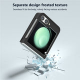 For-Samsung-Galaxy-Z-Flip7-FE-5G-/-Z-Flip6-5G-Case-Skin-feel-Hard-PC-Protective-Phone-Cover-Black