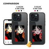 E-Ink-Phone-Case-for-iPhone-13-/-14-Smart-NFC-Phone-Case-Photo,-Black-/-White-/-Red-/-Yellow-4-Color-Black