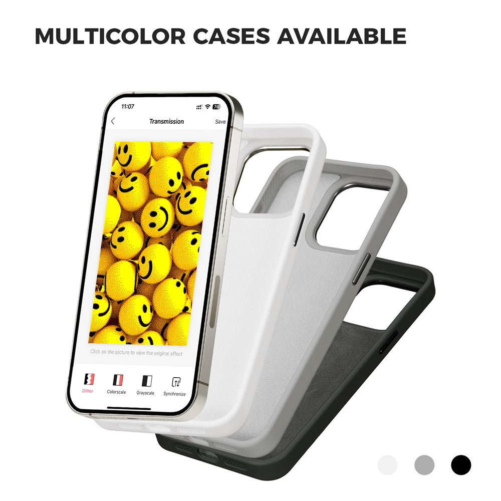 E-Ink-Phone-Case-for-iPhone-13-/-14-Smart-NFC-Phone-Case-Photo,-Black-/-White-/-Red-/-Yellow-4-Color-Black