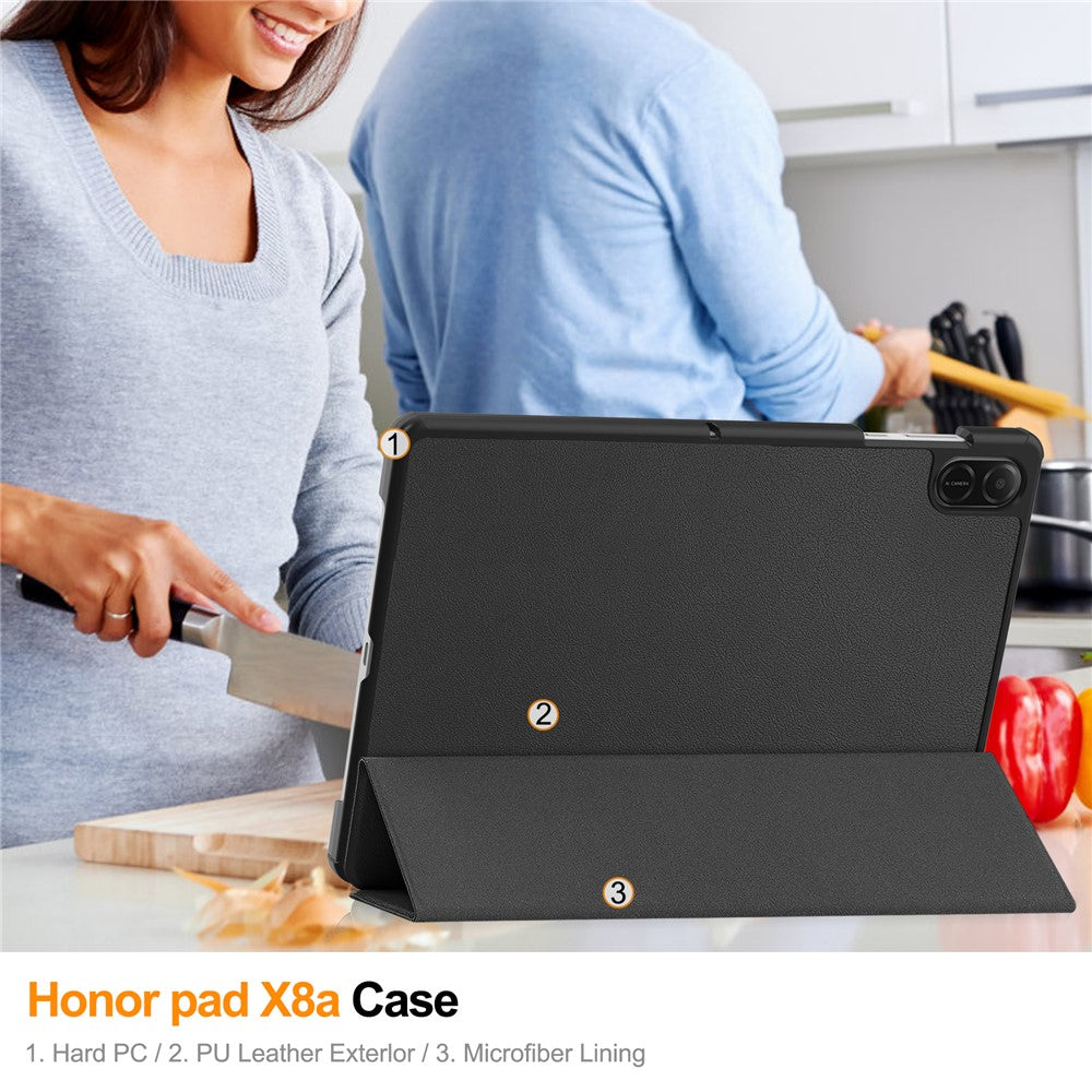 For-Honor-Pad-X8a-Case-Anti-Drop-Leather-Stand-Tablet-Cover-Black