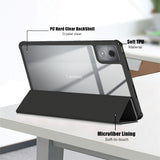 For-Lenovo-Tab-K11-Plus-TB230XC-Case-Auto-Sleep-/-Wake-PU-Leather-Flip-Tablet-Cover-Triple-Fold-Stand-Black