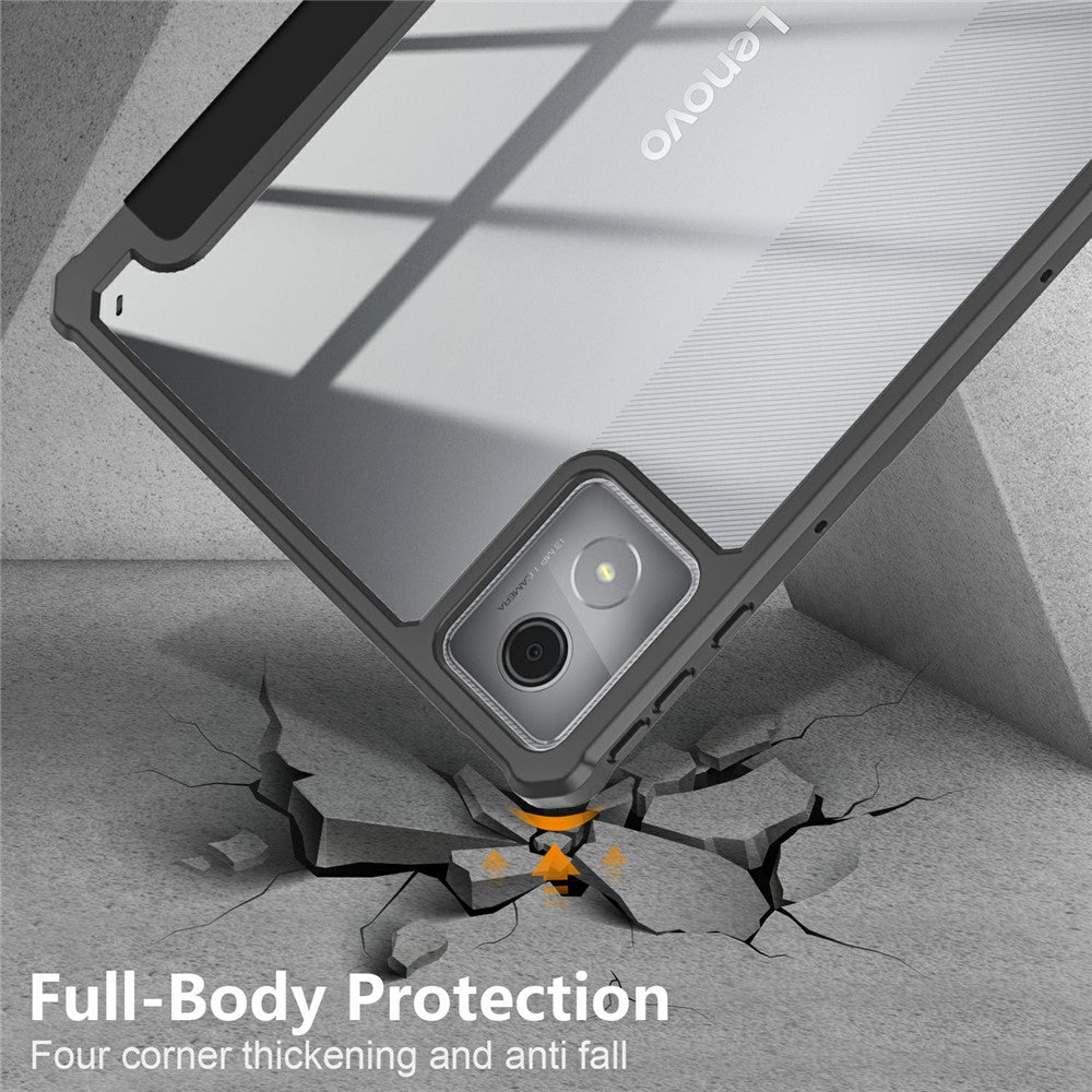 For-Lenovo-Tab-K11-Plus-TB230XC-Case-Auto-Sleep-/-Wake-PU-Leather-Flip-Tablet-Cover-Triple-Fold-Stand-Black