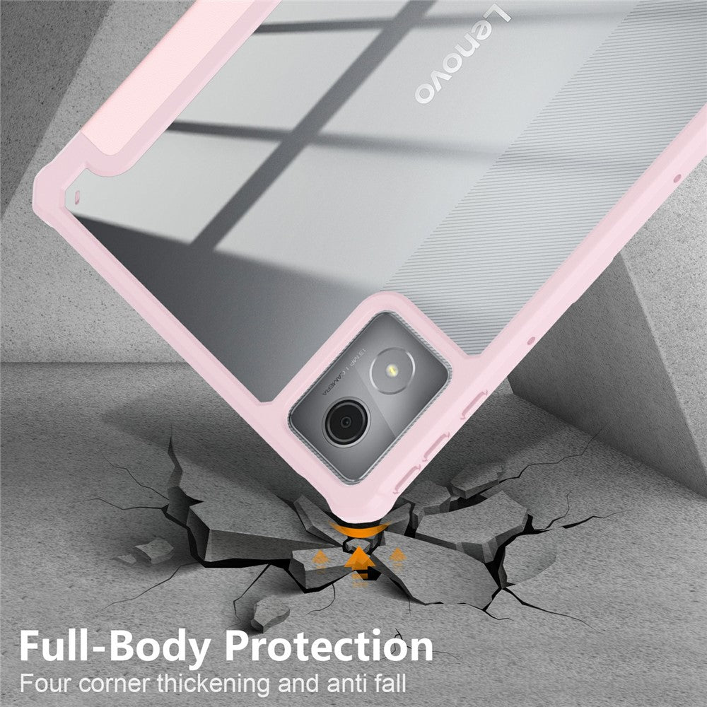 For-Lenovo-Tab-K11-Plus-TB230XC-Case-Auto-Sleep-/-Wake-PU-Leather-Flip-Tablet-Cover-Triple-Fold-Stand-Pink