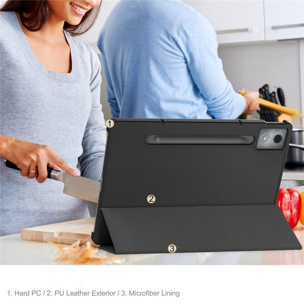 For-Lenovo-Idea-Tab-Pro-Case-Anti-Drop-Leather-Stand-Tablet-Cover-Black