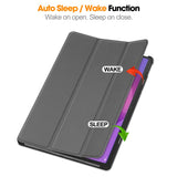 For-Lenovo-Idea-Tab-Pro-Case-Anti-Drop-Leather-Stand-Tablet-Cover-Grey