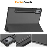 For-Lenovo-Idea-Tab-Pro-Case-Anti-Drop-Leather-Stand-Tablet-Cover-Grey