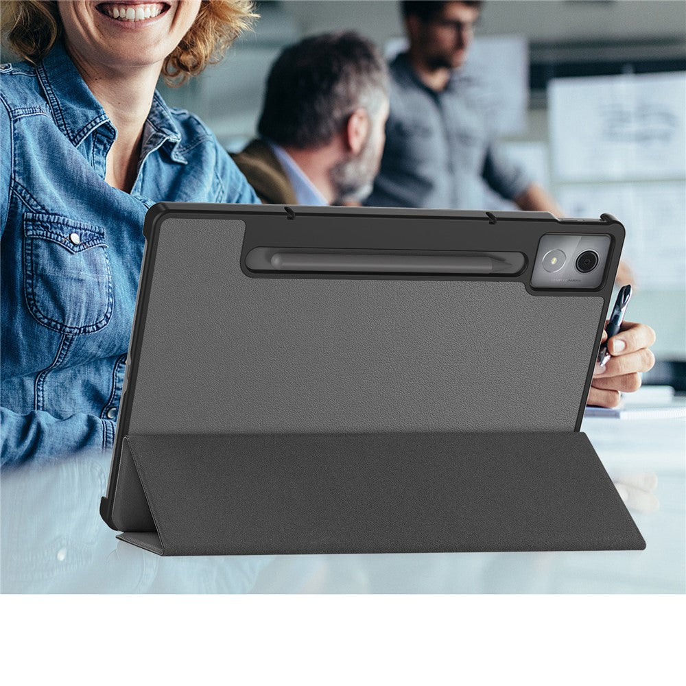 For-Lenovo-Idea-Tab-Pro-Case-Anti-Drop-Leather-Stand-Tablet-Cover-Grey