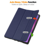 For-Lenovo-Idea-Tab-Pro-Case-Tri-Fold-Stand-Leather-+-PC-Tablet-Cover-with-Pen-Holder-Dark-Blue
