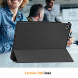 For-Lenovo-Tab-TB311FU-Case-Anti-Drop-Leather-Stand-Tablet-Cover-Black