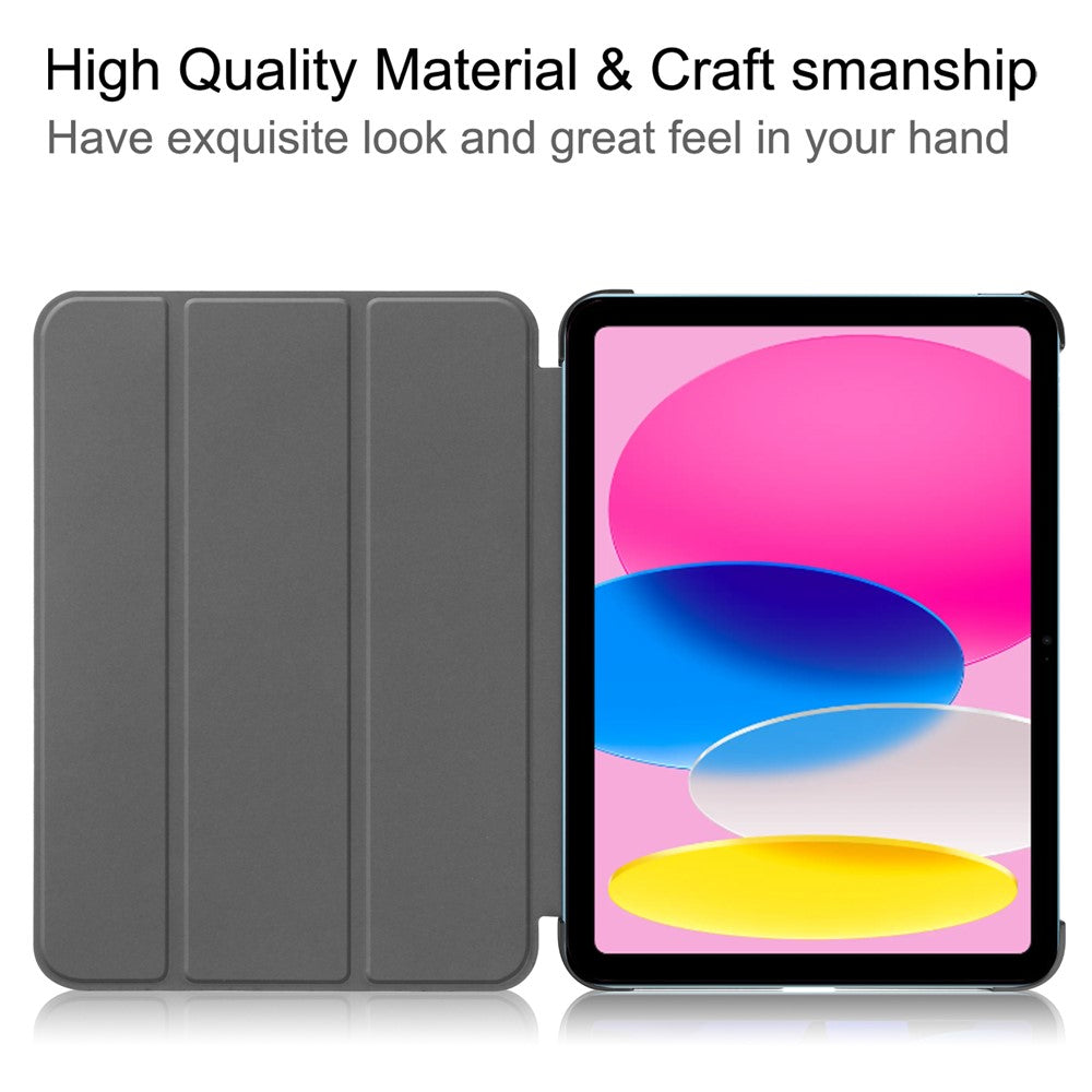 For-iPad-(2025)/10.9-(2022)-Case-Anti-Drop-Leather-Tri-fold-Stand-Tablet-Cover-Black