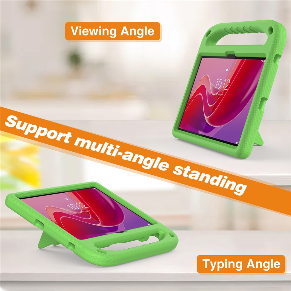 For-Lenovo-Tab-TB311FU-Case-Hand-Grip-Kickstand-Tablet-EVA-Cover-Green