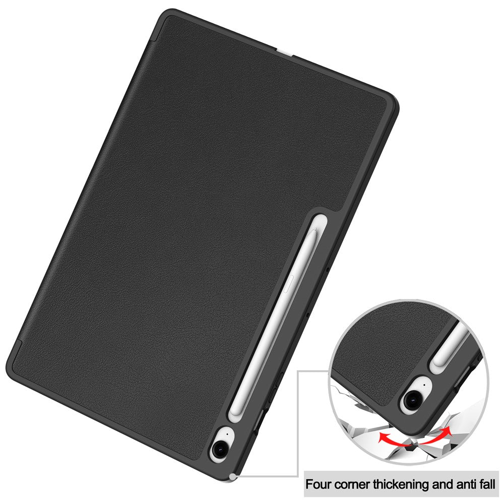For-Samsung-Galaxy-Tab-S10-FE+-Stand-Case-Shock-Absorbent-Leather-Tablet-Cover-with-Pen-Slot-Black