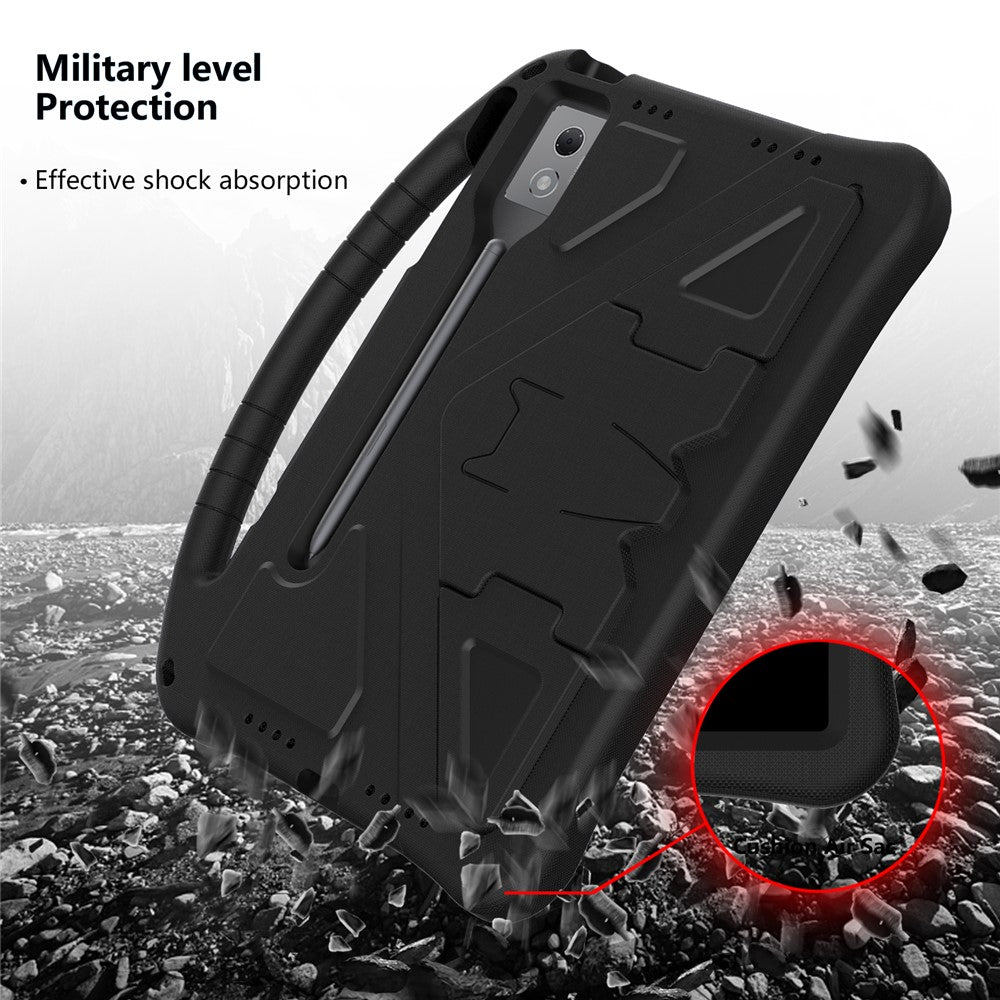 For-Lenovo-Idea-Tab-Pro-(TB-373FU)-Case-EVA-Tablet-Cover-with-Handle-Kickstand-Children-Friendly-Black