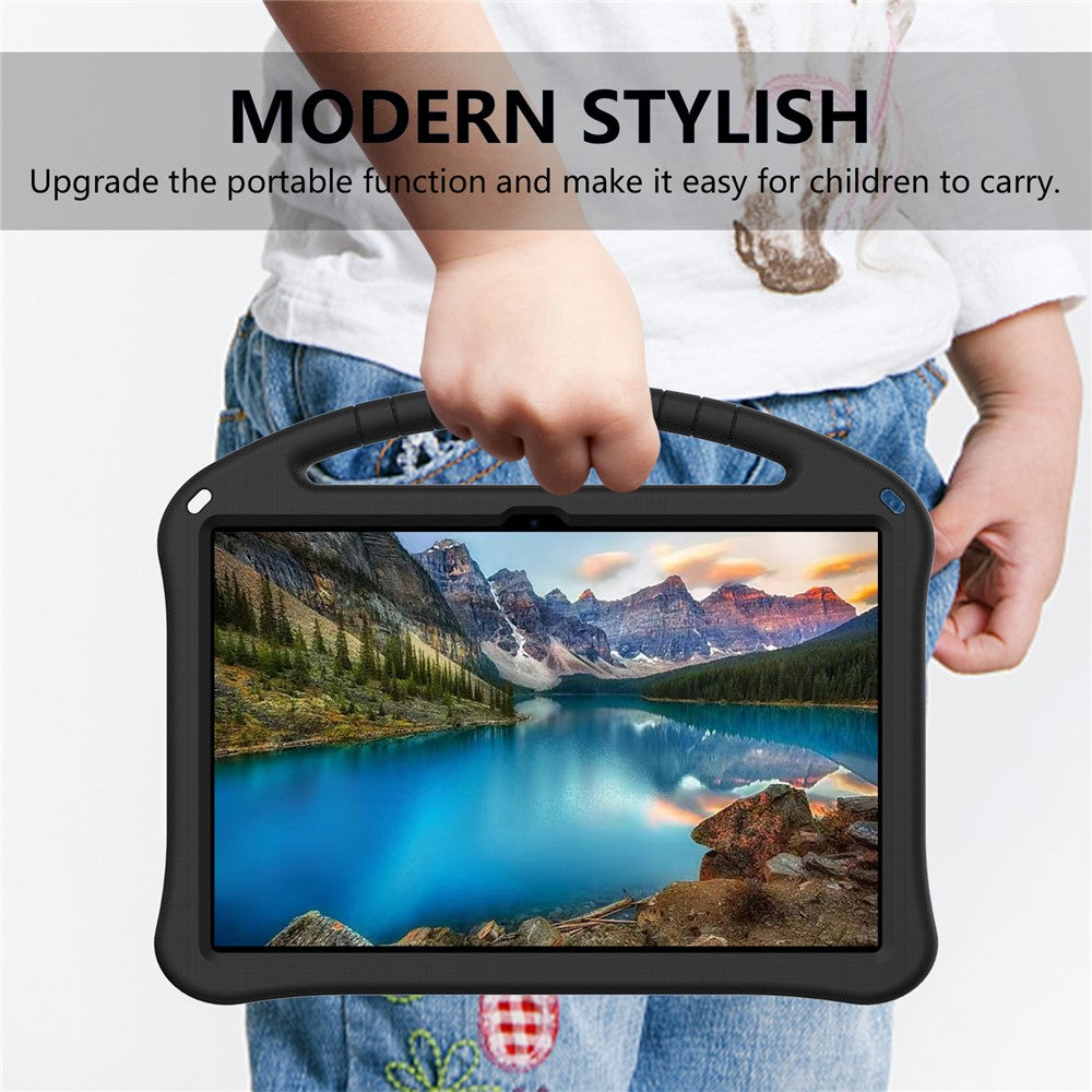 For-Lenovo-Idea-Tab-Pro-(TB-373FU)-Case-EVA-Tablet-Cover-with-Handle-Kickstand-Children-Friendly-Black