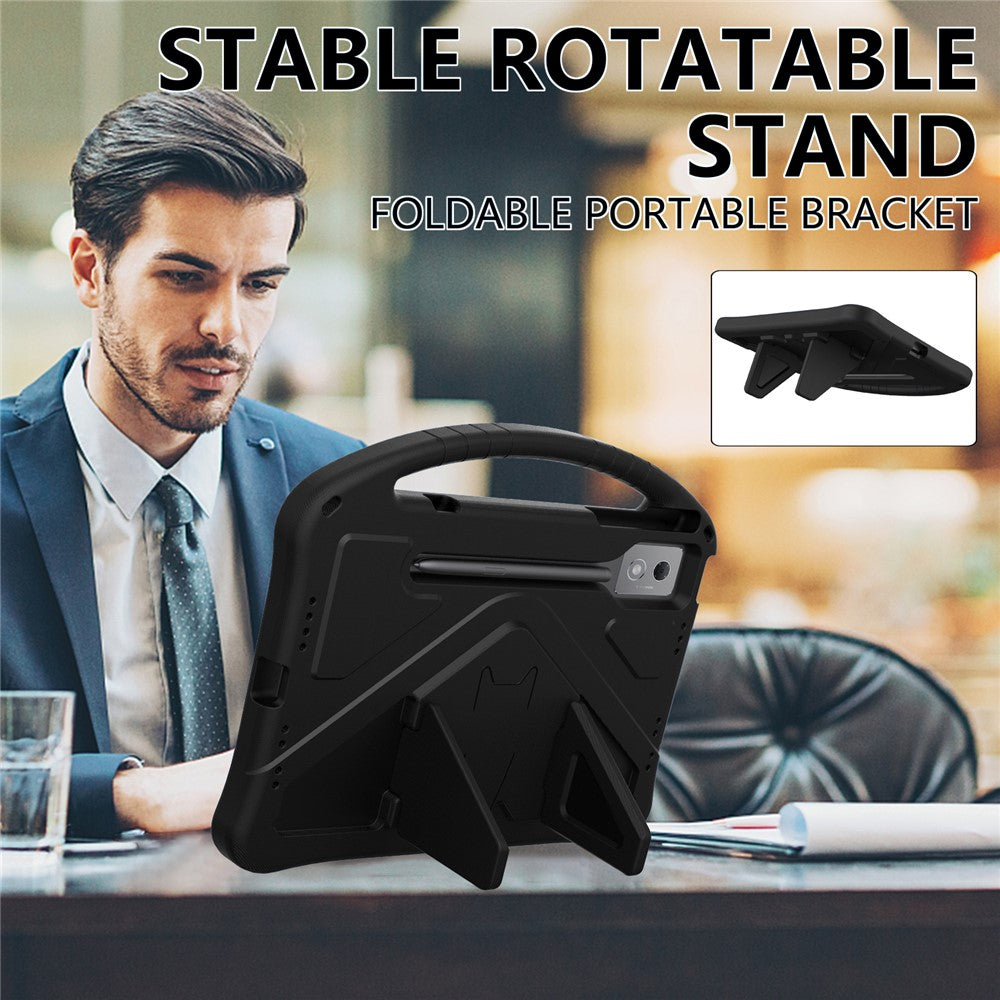 For-Lenovo-Idea-Tab-Pro-(TB-373FU)-Case-EVA-Tablet-Cover-with-Handle-Kickstand-Children-Friendly-Black