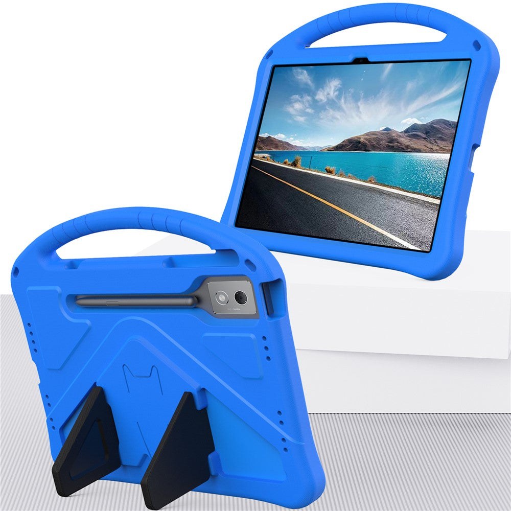 For-Lenovo-Idea-Tab-Pro-(TB-373FU)-Case-EVA-Tablet-Cover-with-Handle-Kickstand-Children-Friendly-Blue