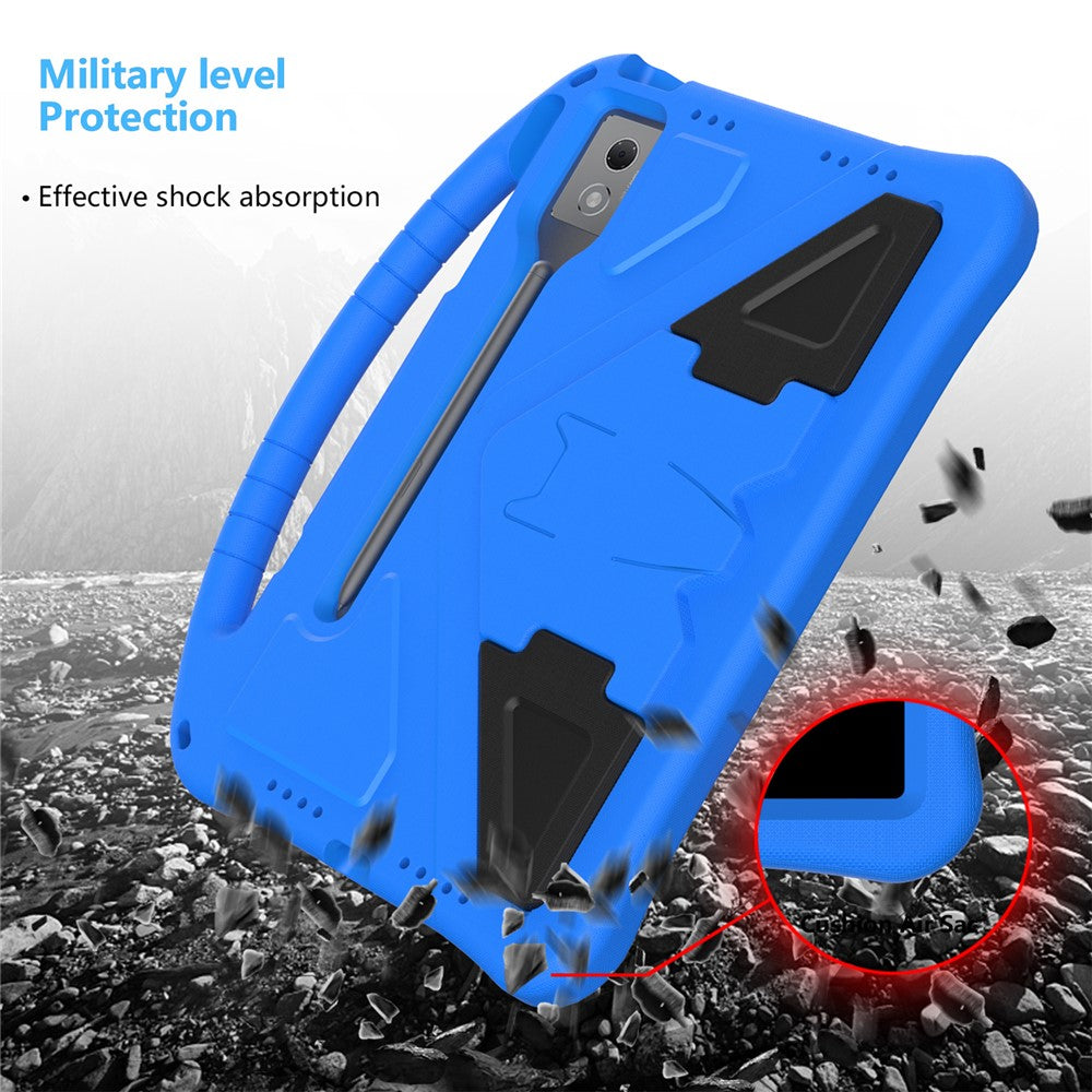 For-Lenovo-Idea-Tab-Pro-(TB-373FU)-Case-EVA-Tablet-Cover-with-Handle-Kickstand-Children-Friendly-Blue
