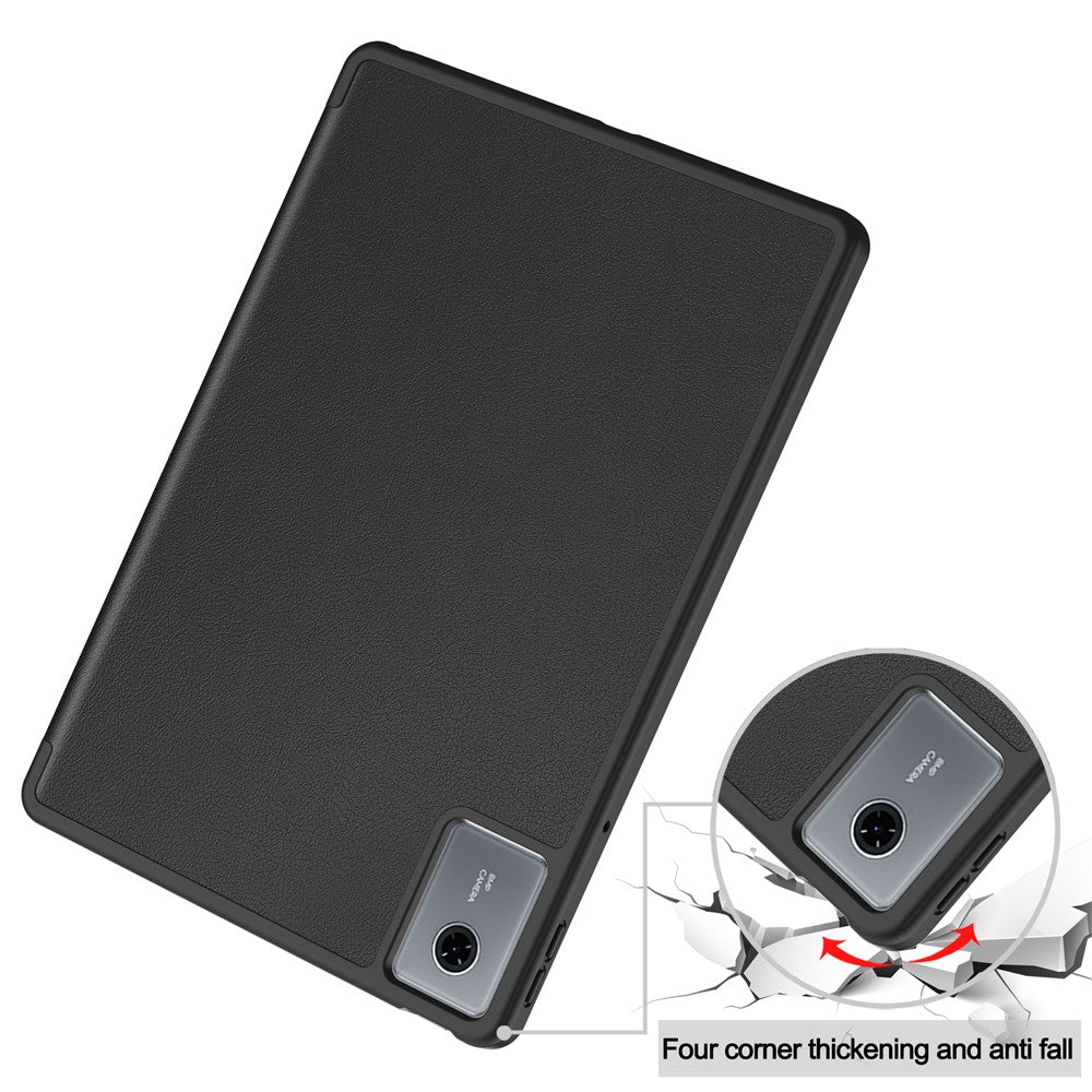 For-Lenovo-Idea-Tab-/-Xiaoxin-Pad-11-2025-Stand-Case-Shock-Absorbent-Leather-Tablet-Cover-with-Pen-Slot-Black