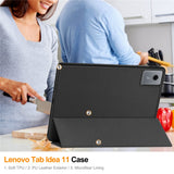 For-Lenovo-Idea-Tab-/-Xiaoxin-Pad-11-2025-Stand-Case-Shock-Absorbent-Leather-Tablet-Cover-with-Pen-Slot-Black