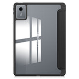 For-Lenovo-Idea-Tab-/-Xiaoxin-Pad-11-2025-Case-Clear-Acrylic-Leather-Tablet-Cover-Support-Auto-Sleep-/-Wake-Black