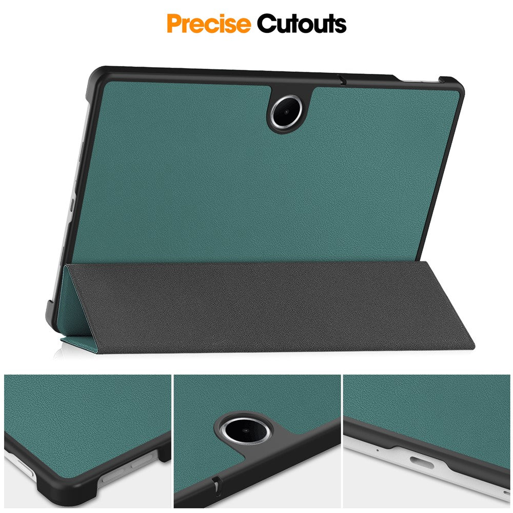 For-Oppo-Pad-SE-/-OnePlus-Pad-Lite-Case-Anti-Drop-Leather-Stand-Tablet-Cover-Blackish-Green