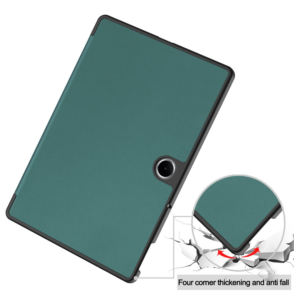 For-Oppo-Pad-SE-/-OnePlus-Pad-Lite-Case-Anti-Drop-Leather-Stand-Tablet-Cover-Blackish-Green