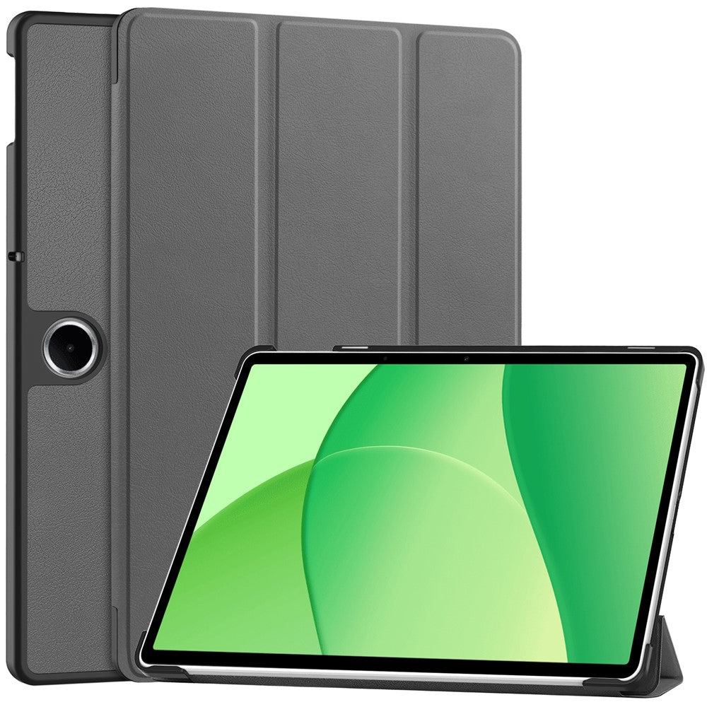 For-Oppo-Pad-SE-/-OnePlus-Pad-Lite-Case-Anti-Drop-Leather-Stand-Tablet-Cover-Grey
