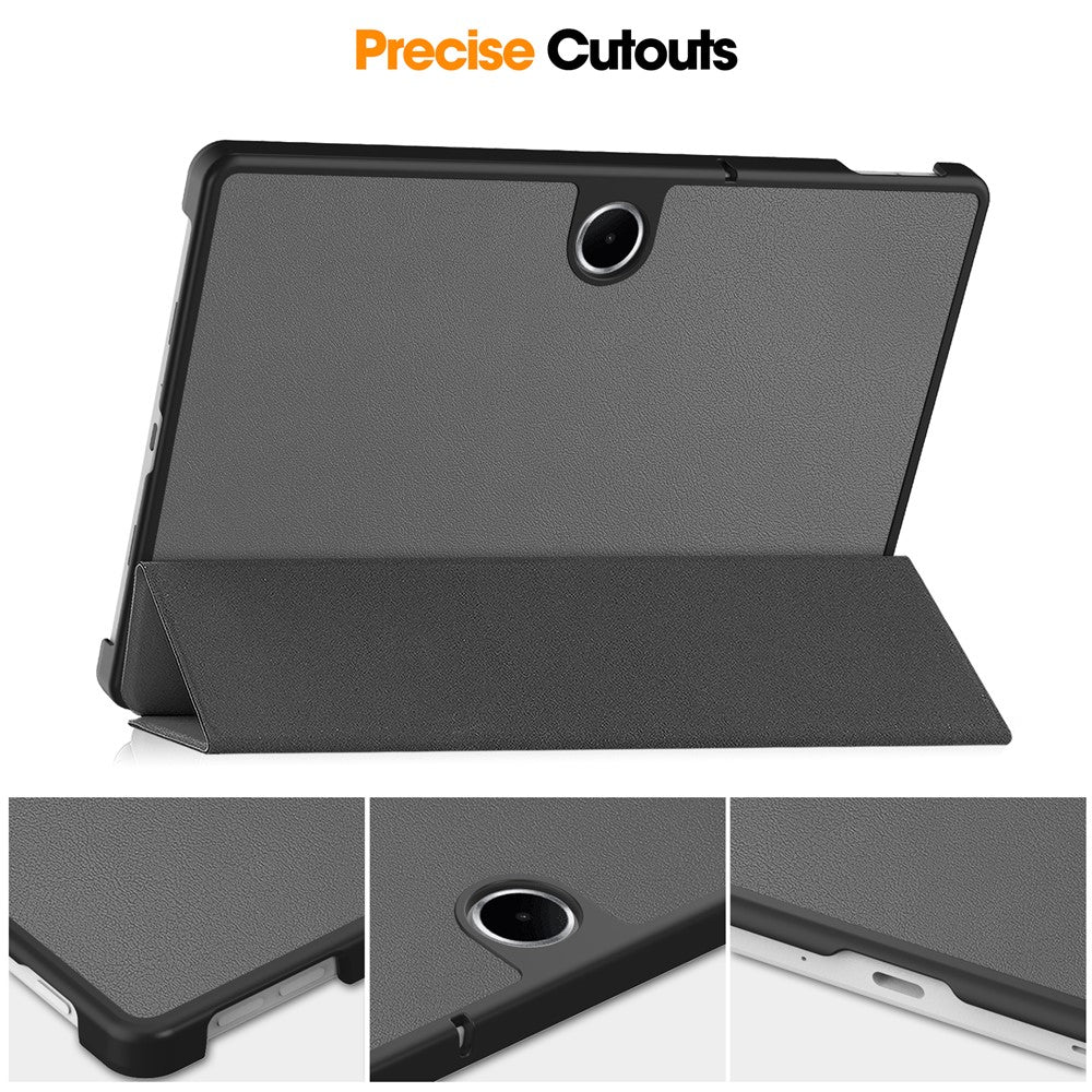 For-Oppo-Pad-SE-/-OnePlus-Pad-Lite-Case-Anti-Drop-Leather-Stand-Tablet-Cover-Grey