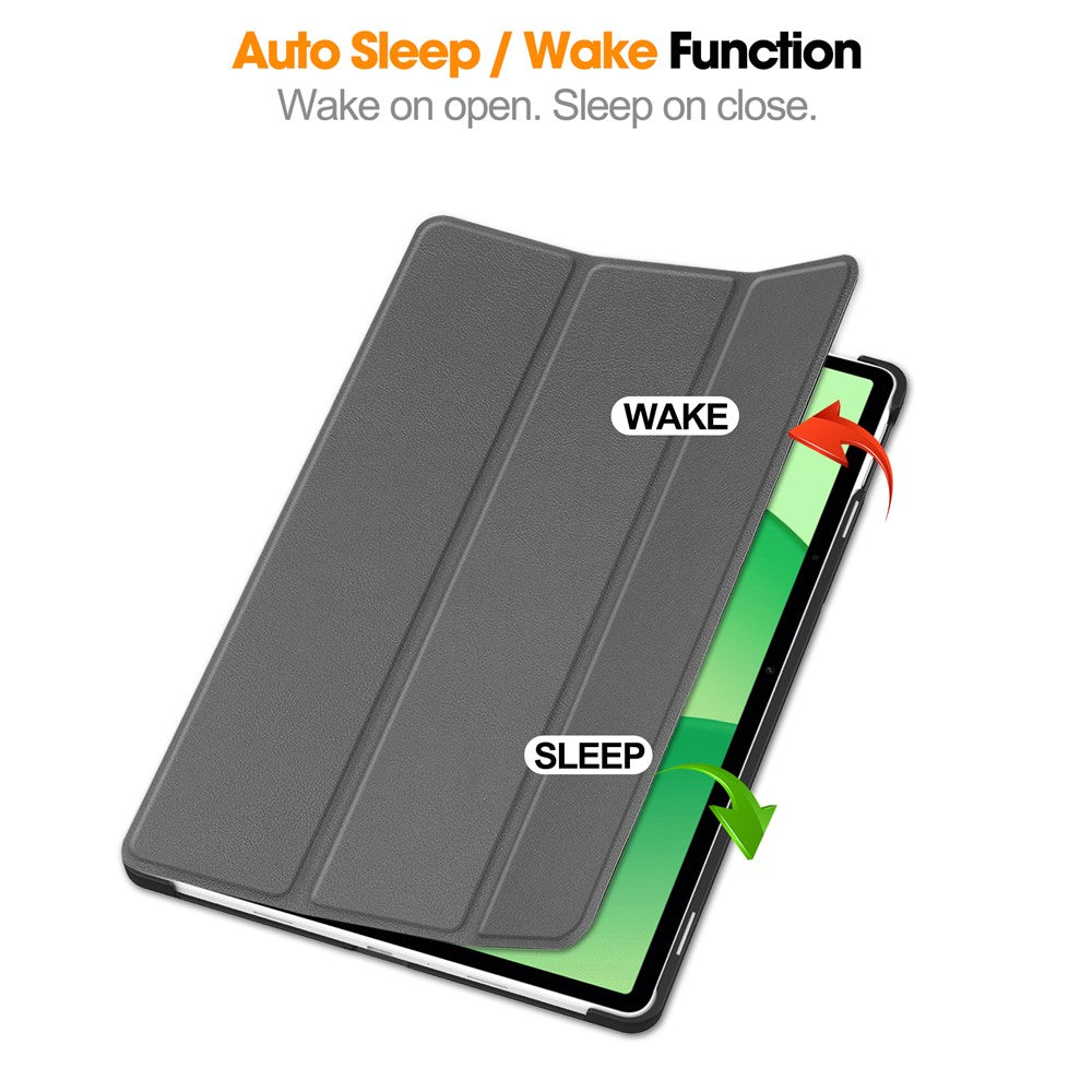 For-Oppo-Pad-SE-/-OnePlus-Pad-Lite-Case-Anti-Drop-Leather-Stand-Tablet-Cover-Grey