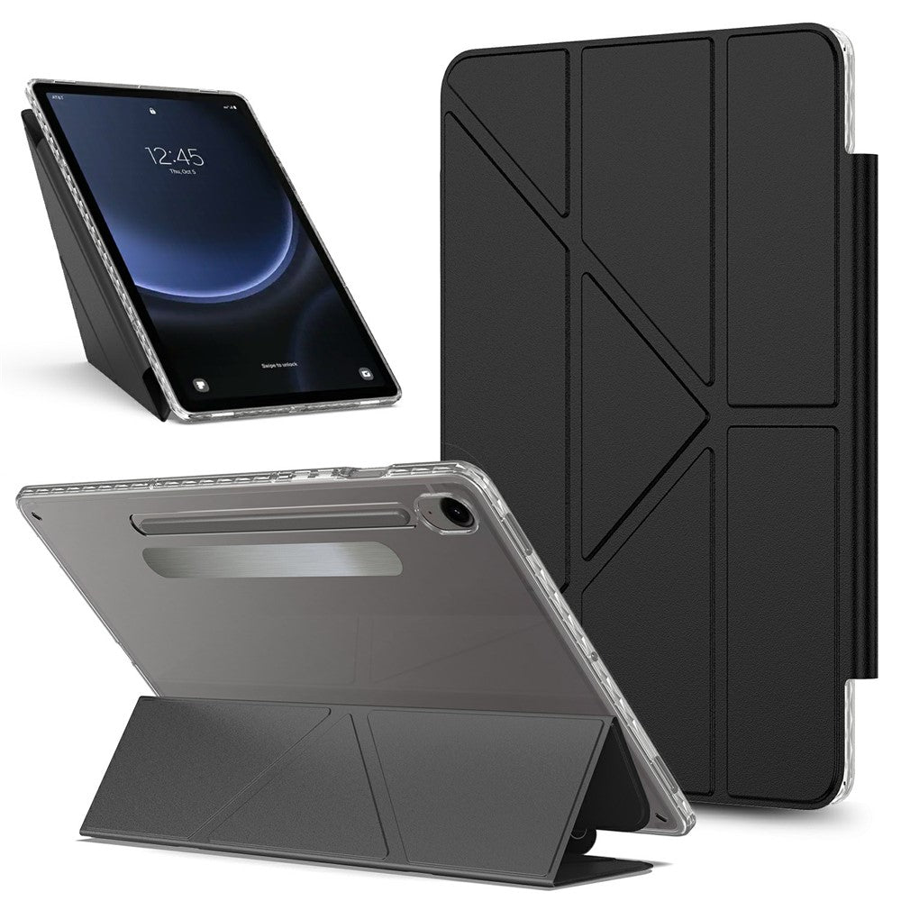 Tablet-Case-For-Samsung-Galaxy-Tab-S10-Lite-/-S10-FE-/-S9-FE-/-S9-Stand-Magnetic-Detachable-PU-Leather-Cover-with-Auto-Wake-/-Sleep-Black