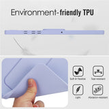 For-Samsung-Galaxy-Tab-A8-10.5-(2022)-/-(2021)-Case-TPU-+-PC-Skin-Friendly-Kickstand-Tablet-Cover-Light-Purple