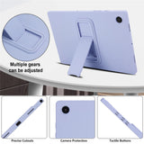 For-Samsung-Galaxy-Tab-A8-10.5-(2022)-/-(2021)-Case-TPU-+-PC-Skin-Friendly-Kickstand-Tablet-Cover-Light-Purple