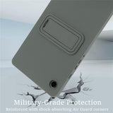 For-Samsung-Galaxy-Tab-A9-Case-TPU-+-PC-Skin-Friendly-Kickstand-Tablet-Cover-Grey