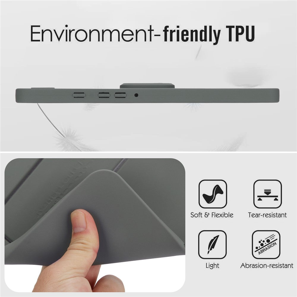 For-Samsung-Galaxy-Tab-A9-Case-TPU-+-PC-Skin-Friendly-Kickstand-Tablet-Cover-Grey