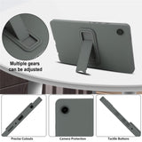For-Samsung-Galaxy-Tab-A9-Case-TPU-+-PC-Skin-Friendly-Kickstand-Tablet-Cover-Grey