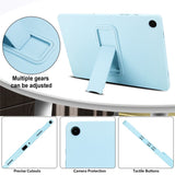 For-Samsung-Galaxy-Tab-A9+-Case-TPU-+-PC-Skin-Friendly-Kickstand-Tablet-Cover-Baby-Blue