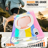 Kickstand-Case-for-Lenovo-Pad-11-2025-TB-335FC-/-2024-/-Tab-K11-Gen-2-TB336-/-K11-TB-330XU-/-P11-Gen-2-/-M11-TB-330FU-331FC-Tablet-Cover-Colorful-Pink