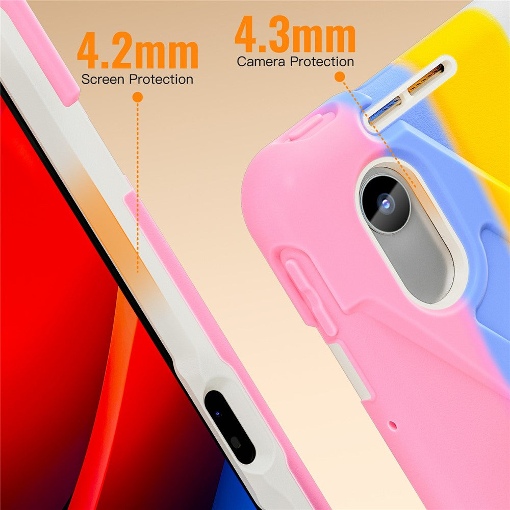 Kickstand-Case-for-Lenovo-Pad-11-2025-TB-335FC-/-2024-/-Tab-K11-Gen-2-TB336-/-K11-TB-330XU-/-P11-Gen-2-/-M11-TB-330FU-331FC-Tablet-Cover-Colorful-Pink