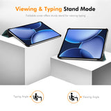 For-OnePlus-Pad-2-Pro-/-OnePlus-Pad-3-Trifold-Stand-Cover-ENKAY-HAT-PRINCE-PU-Leather+PC-Tablet-Case-with-Auto-Wake/Sleep-Dark-Blue