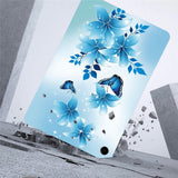 For-Samsung-Galaxy-Tab-A9+-Case-Pattern-Printing-Slim-Soft-TPU-Tablet-Cover-Blue-Butterfly