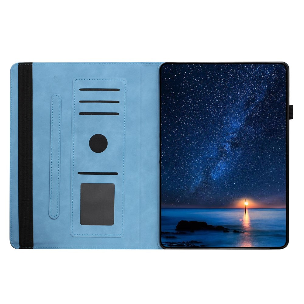 For-Samsung-Galaxy-Tab-A11+-/-A9+-Case-Rotating-Stand-Solid-Color-PU-Leather-Tablet-Cover-Sky-Blue